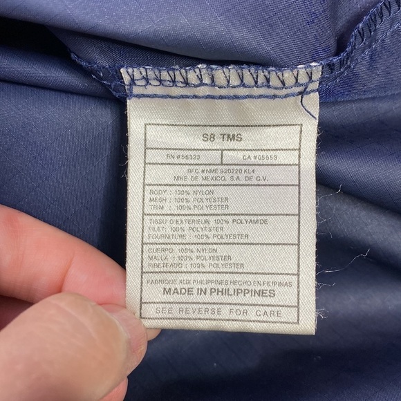 Vintage Nike Navy Blue Windbreaker Pullover Jacket Size Medium 90s - Picture 9 of 15